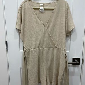 Tan beach coverup romper from h&m never worn new